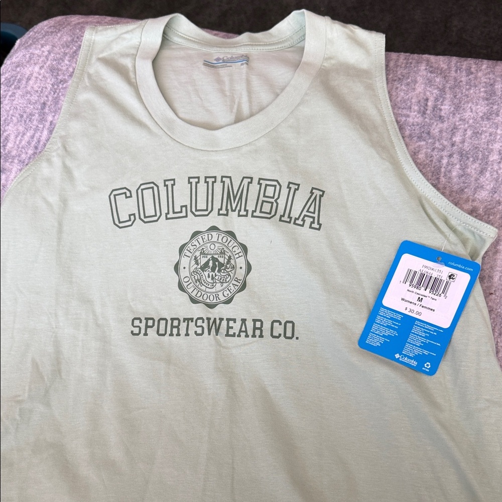 Columbia Men's Light Green Sportswear Tank Top
